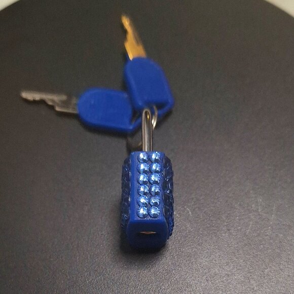 Small Bedazzled Locks with Keys, Bling Padlock - Picture 9 of 14